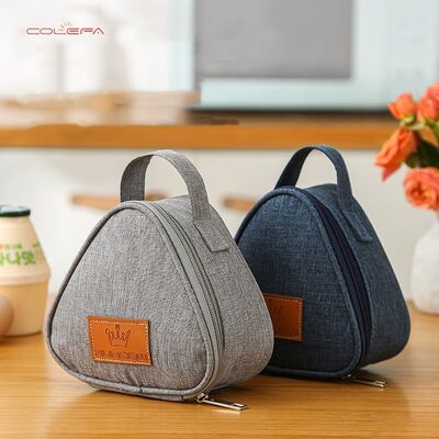 Small Breakfast Insulated Bag Portable Lunch Box Bag Handheld Children's Commuting Freshness-Preserving Triangle Rice Ball Pouch