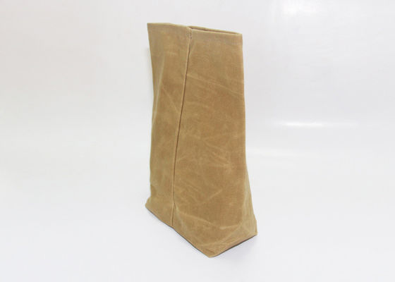 Eco Friendly 10oz 12oz 16oz Washable Waxed Canvas Insulated Reusable Lunch Bag