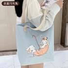 Zippered Eco Friendly Canvas Tote Bags With Webbed Handle