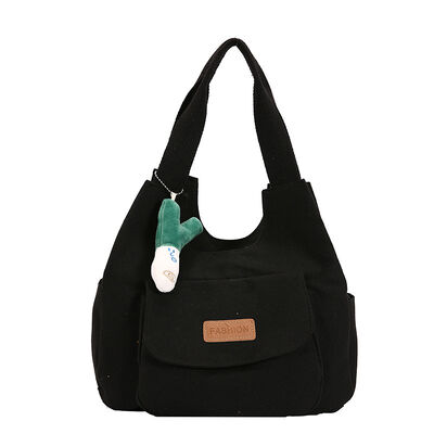 Canvas Bags for Women Spring/Summer Versatile Tote Bag Outing Mom Student Shoulder Underarm Commuting Bags Handheld Tote Bag