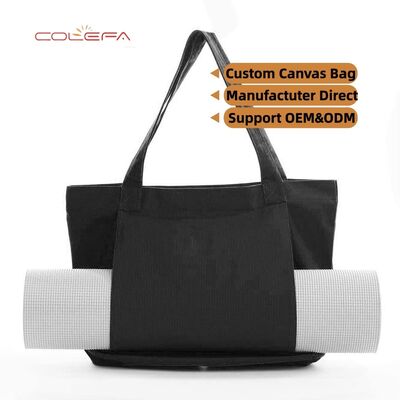Colefa 2026 Best-Selling Yoga Pilates Mat Bags Canvas Tote Outdoor Exercise Gear Travel Yoga Mat Shoulder Bag with Custom LOGO