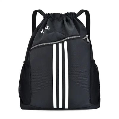 Custom Logo Drawstring Sports Backpack Bright Color With Basketball Compartme