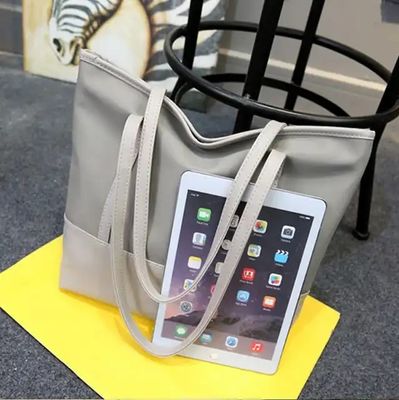 Custom Made Odm Pu Leather Handbags Polyester Lining Women For Tablet Tote bags with LOGO