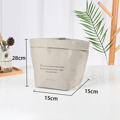 Manufacturer Wholesale Nordic-Style Washable Kraft Paper Bags Water-Resistant Tear-Proof Refrigerator Storage Bags Reusable