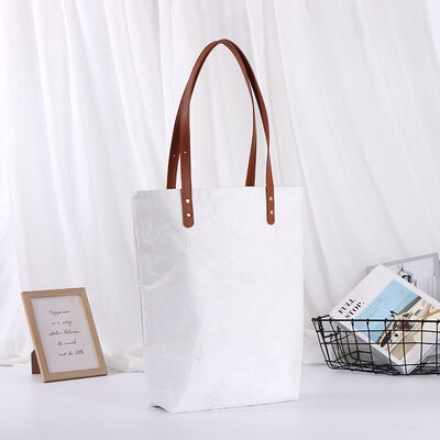 Tyvek Washable Paper Bags DuPont Customizable Logo Printing Wholesale Handle Shopping Bags Eco-Friendly Material Paper