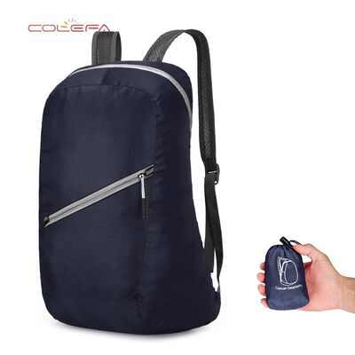 New Outdoor Foldable Skin Nylon Made Bag Super Lightweight Portable Backpack Travel Unisex Sports Storage Backpack with LOGO