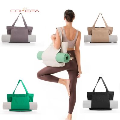 Colefa 2026 Best-Selling Yoga Pilates Mat Bags Canvas Tote Outdoor Exercise Gear Travel Yoga Mat Shoulder Bag with Custom LOGO