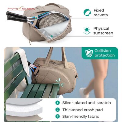 Nylon Carry-On Racket Bag Factory 2026 Best Seller Waterproof Badminton Tennis Racket Bag Pickleball Carry-On Tote Bag with LOGO