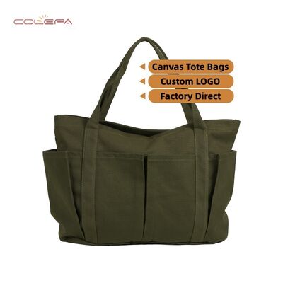 2026 Fabric Casual Tote Travel Bag Solid Color Canvas Handheld Bag Minimalist Large Capacity Sports Fitness Tote Bag with LOGO