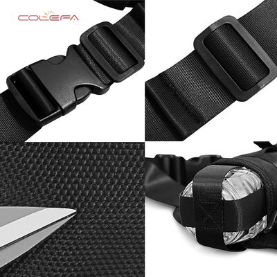 2026 Hot-Selling Custom Oxford Running Water Bottle Waist Bag Large Capacity Storage with Easy-Access Opening Reflective Design