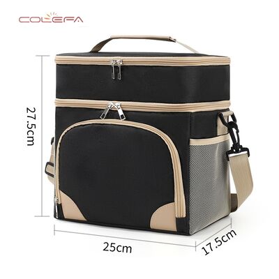 Hot-selling Insulated Lunch Bag Oxford Made Thickened Double-Layer Minimalist Outdoor Crossbody Ice Bag Handheld Lunch Box Bags