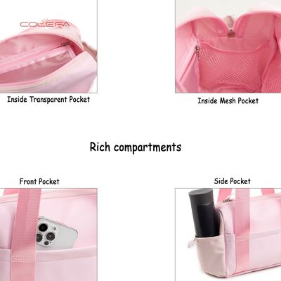 New Women's Shoulder Tote Bag Multi-Functional Travel & Fitness Bag for Personal Items Nylon Storage Bag with Wet/Dry Separation