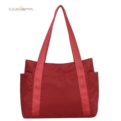 Women's Bag Japanese-Style Solid Color Tote Bag Large Capacity Shoulder Bag Casual Minimalist Mom Bag Canvas Fabric Handbag