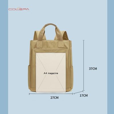 Nylon Fabric Waterproof Backpack for Women Large Capacity 16-inch Laptop Backpack with Customizable Logo Travel & School Bag