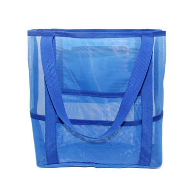 Customized Fashion Mesh Beach Tote Bag With Nylon Material for Women