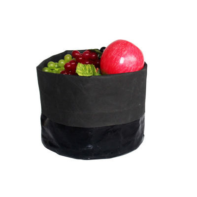 Rose Gold Kraft Paper Storage Bags Custom Printed Logo Food Paper Bag For Storage