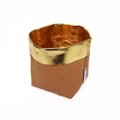 Saco de papel lavável de reciclagem reusável feito sob encomenda dos potenciômetros 0.55mm da plântula do saco de papel para plantas