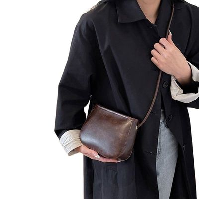 Trendy Small Bags for Women 2025 New Arrivals Fashionable Versatile Shoulder Crossbody Bag Vintage Bucket Bag Phone Pouch