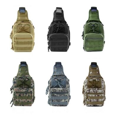 Wholesale Hotsale Camo Oxford Fabric Shoulder Chest Bags for Men Outdoor Hiking Chest Pouch with Premium Aesthetic LOGO