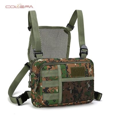 Custom Oxford Outdoor Sports Chest Bag Men's Vest Bag Multi-Functional Large Capacity Camo Trendy Casual Vest Chest Bags