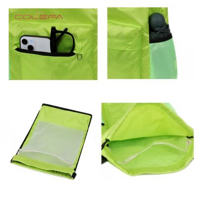 Custom 600D Oxford Best-Selling Drawstring Backpack Waterproof Foldable Portable Sports Outdoor Mini Backpack Daily Storage Bags