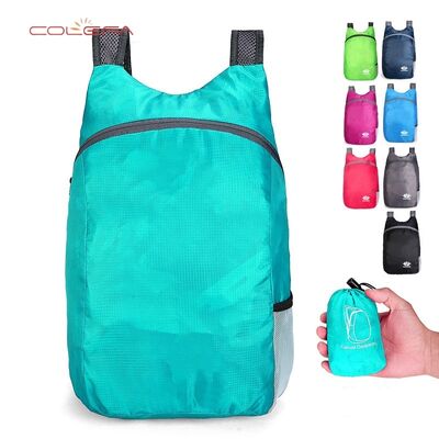 Outdoor Backpack for Sports Cycling Outings Marathon Runs Polyester Lightweight Foldable Pack Multifunctional Hiking Backpack