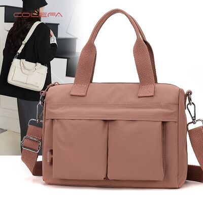 Saco Crossbody Retro-inspirado Tote de Nylon versátil com simples mas elegante transporte de alta qualidade Saco Crossbody com logotipo personalizado