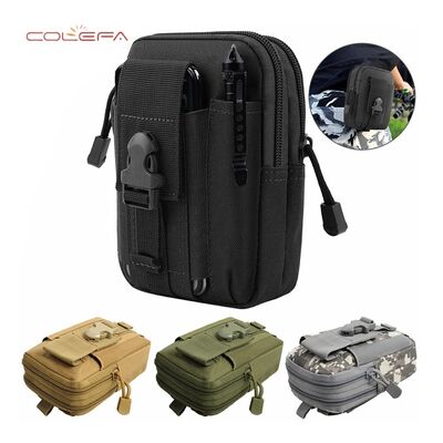 Bolsa de cintura esportiva 600D Oxford Camo Design para homens Bolsa de cintura de corrida Bolsa de cintura de 5,5 / 6 polegadas Caixa telefônica Bolsa à prova d'água para uso externo