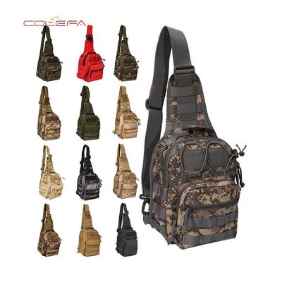 Bolsa de Peito com Design de Padrão Camuflado Impermeável em Tecido Oxford 900D Multifuncional para Exterior Bolsa de Peito para Ciclismo e Caminhadas Bolsa Transversal
