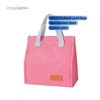 Saco de almoço de papel alumínio espesso isolado Sacos de almoço portáteis de Oxford Carrier Waterproof Saco multifuncional de viagem