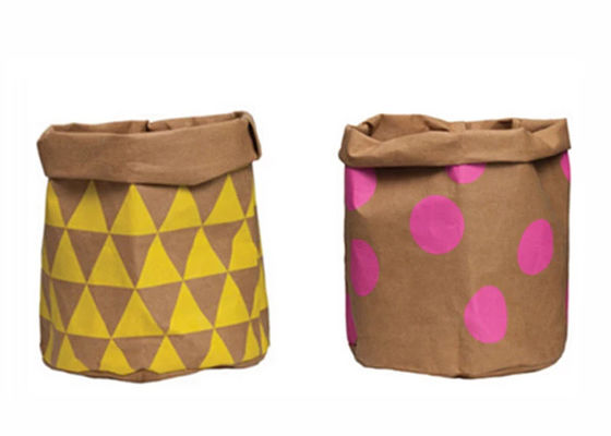 Logotipo lavável do costume do saco do armazenamento do papel de embalagem do brinquedo completo do papel da planta de impressão